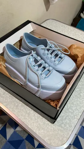 tênis melissa plataforma azul tam 37