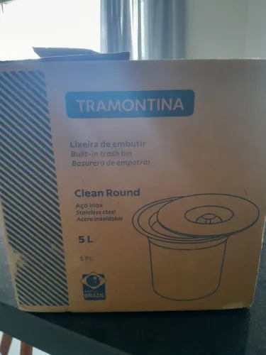Lixeira de embutir Tramontina 
