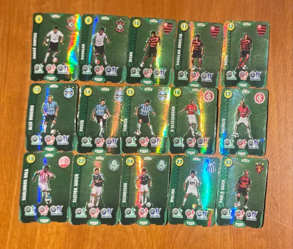 Lote cards futebol cheetos 