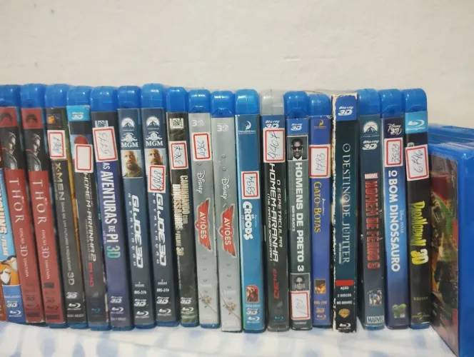 Blu rays 3D a partir de 20 reais compra minina de 2 filmes