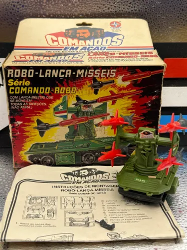 Comandos em Ação Robô Lança-Mísseis com o raro controle - 1987
