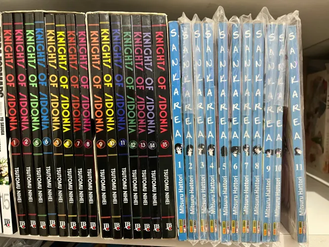 Lote 2 coleções de mangás completos 26 volumes