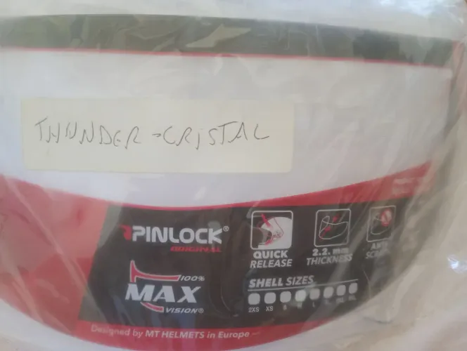 VISEIRA TRANSPARENTE COM PINLOCK ORIGINAL MT HELMETS 