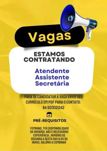 Vaga de emprego 