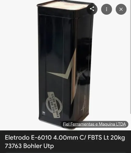Eletrodo ( solda) 6010 4 mm 20kg