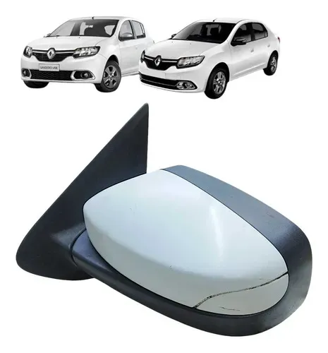 Retrovisor Manual Renault Logan Sandero 2015 18 Esquerdo