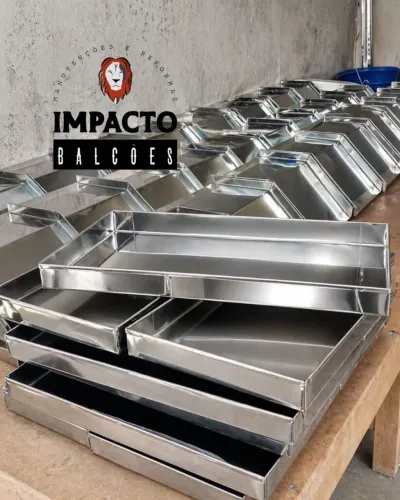 Bandejas e Fundo Falso Inox 