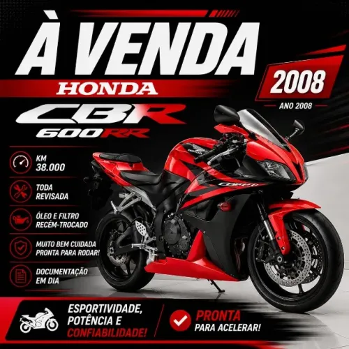 Venda CBR 600rr