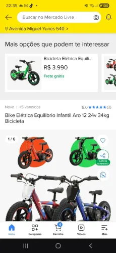 Bike eletrica infantil aro 12 100W