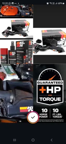 Kit INTAKE K&N COMPLETO 