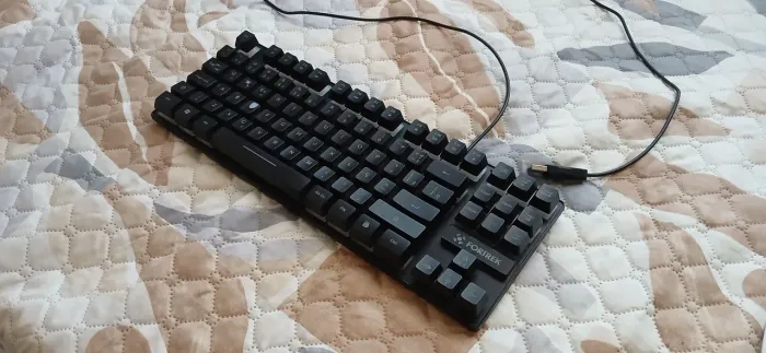 Teclado Gamer Membrana Fortrek Fearless 80 TKL Preto