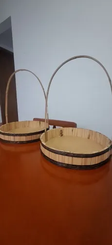Cestas para café da manhã ou flores decoração 