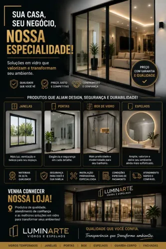 Portas Janelas vidros em geral