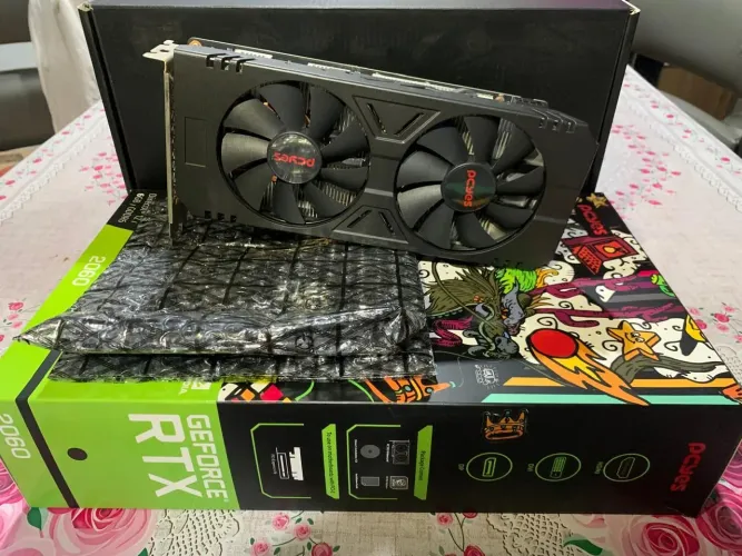 Placa De Vídeo Pcyes Geforce Rtx 2060 Graffiti 6gb