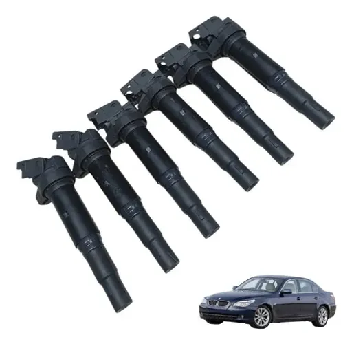 Kit Jogo Bobina Ignicao Bmw 530i N52 E60 3.0 6cc 2008 2009