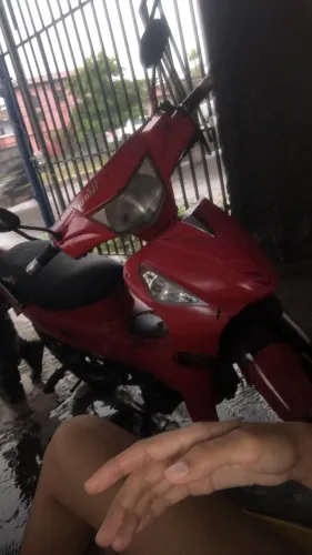 Moto boa rodando