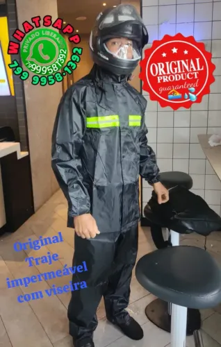Capa de chuva universal moto, bike, pedestras