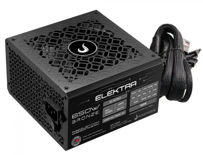 Fonte Rise mode 650 w 80 plus 