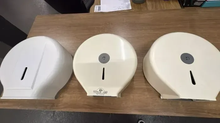 KIT 3 SUPORTES PARA PAPEL HIGIÊNICO ROLÃO - MODELOS VARIADOS PARA COMÉRCIO