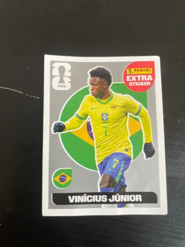 Figurinha Vini Jr 2026 prata 