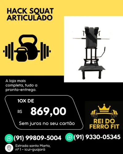 Aparelho de agachamanto squat