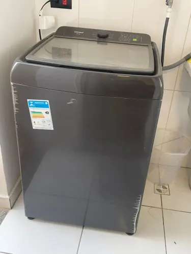 Lavadora de Roupas Consul 15kg 12 Programas de Lavagem Cinza Chumbo