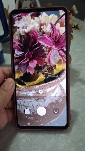 Celular M52 samsung com película de privacidade