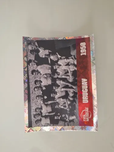 Figurinhas da Copa Seleção Uruguai 1950 brilhante