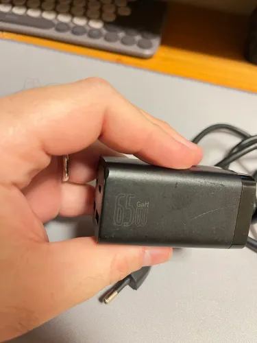 Carregador De Mesa Baseus 65w Preto