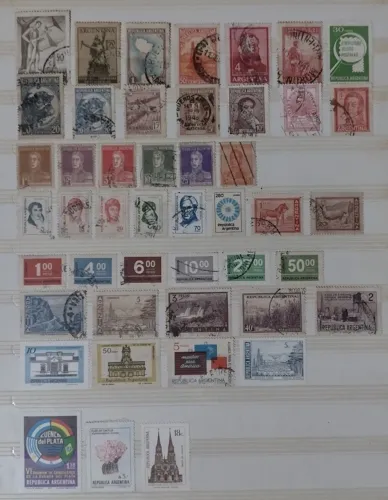 Selos postais Antigos da Argentina - Alguns datados entre 1896-97