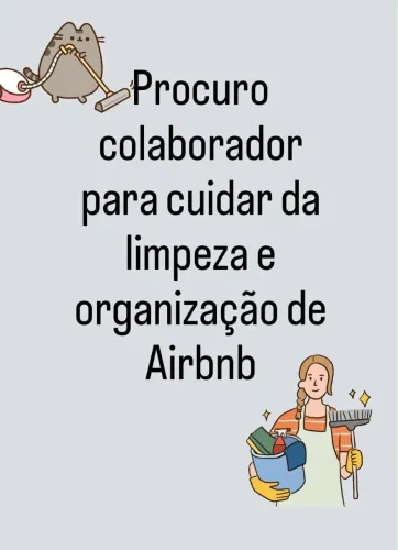 Vaga para faxineira meio período