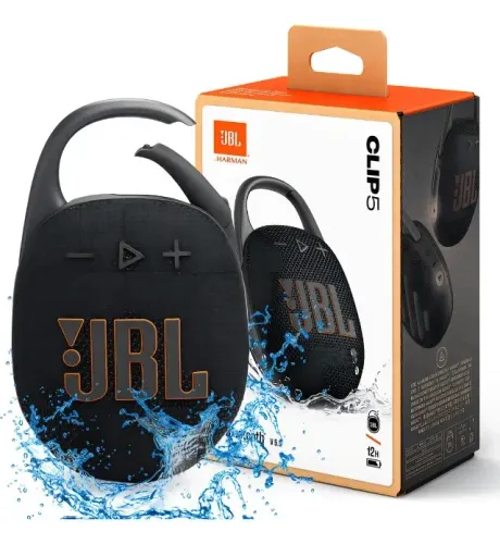 JBL Clip 5 Original Novo Lacrado Som Potente Bluetooth Prova de Água Portátil JBL