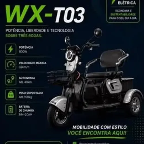 TRICICLO ELETRICO WXT 03 - contato da loja *