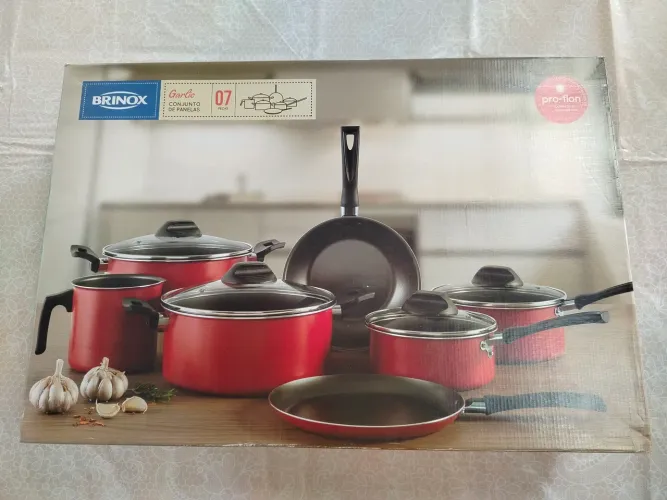 Conjunto de Panelas Brinox 7 Peças