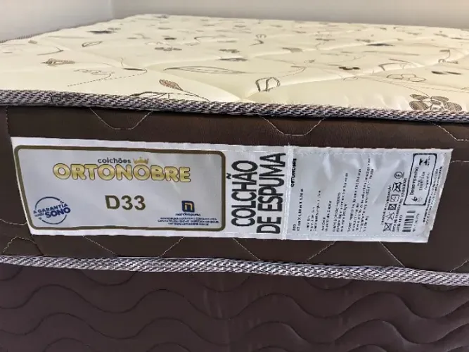 Colchão casal Ortonobre Espuma D33 Semi-novo (pouco usado)