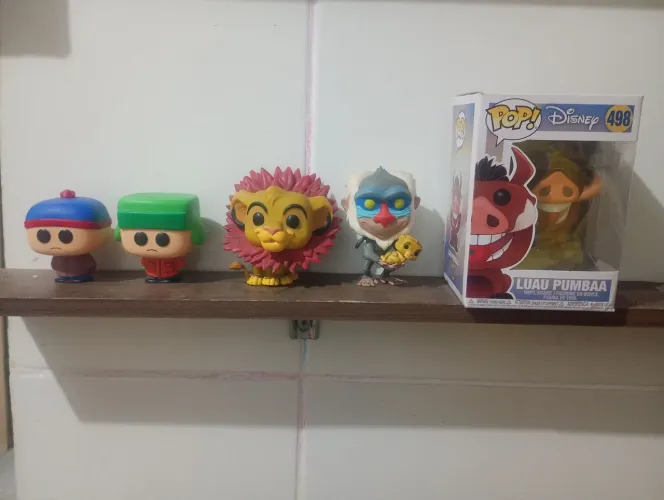 Coleção Bonecos Funko Pop O Rei Leão/South Park/Simba/Pumba/Rafiki/Kyle/Stan