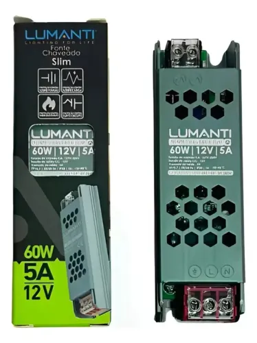 Fonte Chaveada Slim 5A 12v 60w Tourolux