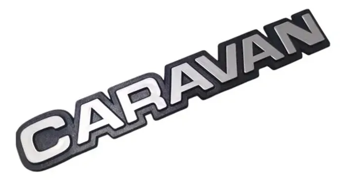 Emblema Chevrolet Caravan 1984 Cinza