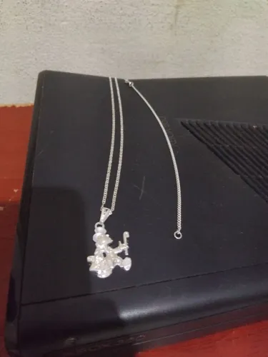 Cordão e pulseira de prata