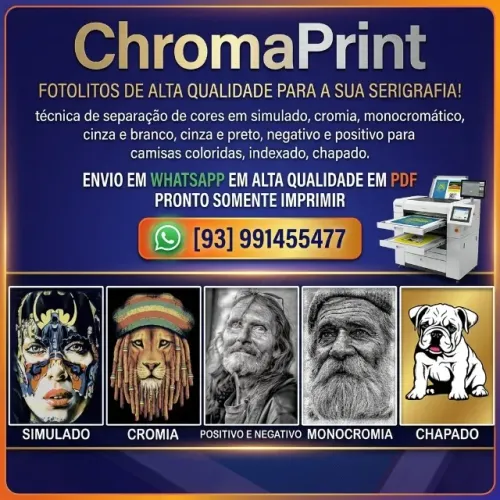 A Solução Definitiva em Fotolitos para o Seu Negócio de Serigrafia! 