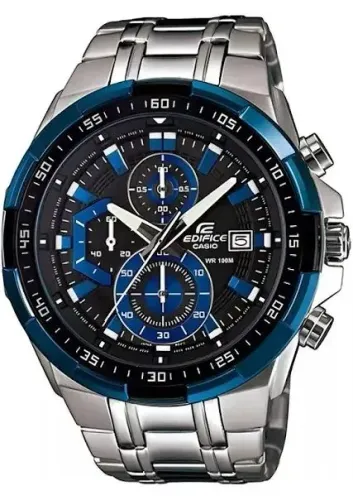 Relógio De Pulso Casio Edificec Efr-539 Prata E Azul<br>R$ 403,47<br>Mercado Livre