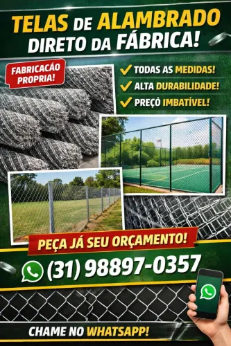 Telas de alambrado direto da fábrica!