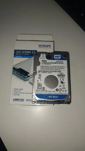 Case 3.0 com HD de 500 giga