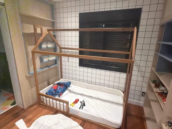 Cama Infantil Montessoriana Casinha - Bicho Papão
