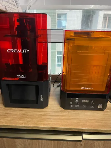 Impressora 3D Halot One e Creality UW-01 Máquina de Lavagem e Cura