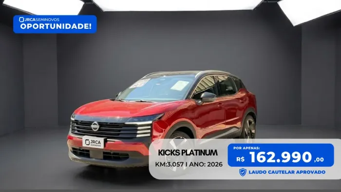 Nissan Kicks 1.0 Turbo Platinum 2026