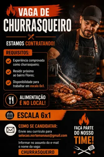 Vaga de Churrasqueiro