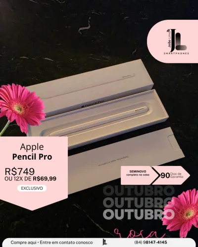 APPLE PENCIL PRO, SEMINOVO, EXCLUSIVO