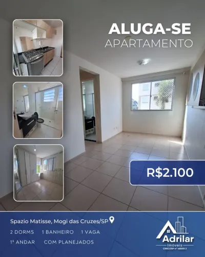 Imóvel para aluguel possui 45 metros quadrados com 2 quartos em Vila Santana - Mogi das Cr