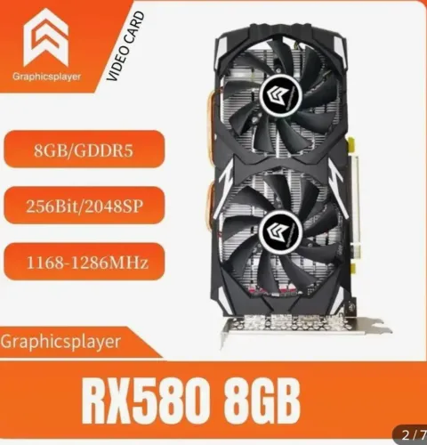 PLACA DE VÍDEO RX 580 8GB  GRAPHICS PLAYER 
